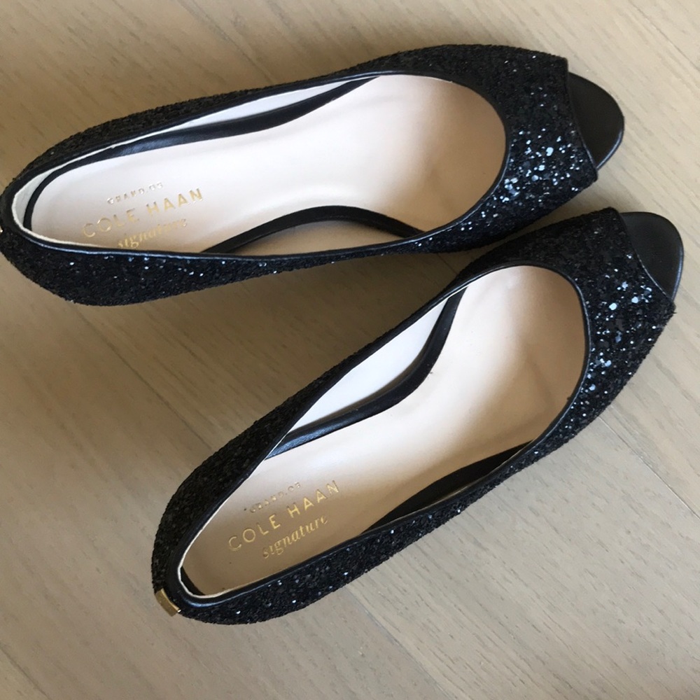 Cole Haan glittered heels
